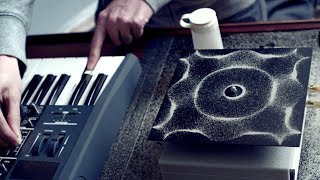 Cymatics Chladni Plate  Sound Vibration and Sand [upl. by Einnaoj]