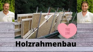 Holzrahmenbauweise  Holzwand  Holzhaus [upl. by Gearalt]