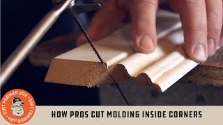 How Pros Cut Molding Inside Corners [upl. by Towny515]