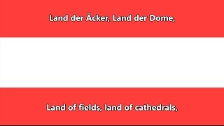 Austrian National Anthem DEEN lyrics  Österreichische Bundeshymne [upl. by Adimra418]