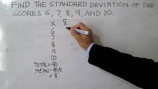 Standard Deviation Ungrouped Data [upl. by Neetsyrk]