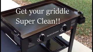 How To Clean the Blackstone and Camp Chef griddle [upl. by Antonella]