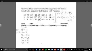 How to construct a grouped frequency distribution [upl. by Aramot56]