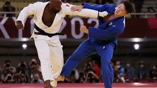 French judoka Teddy Riner suffers shock defeat in hunt for third straight Olympic gold • FRANCE 24 [upl. by Alleber]