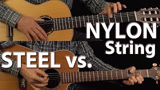 Steel Vs Nylon String Guitars [upl. by Debera664]