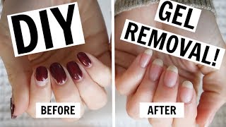 AtHome Gel Manicure Removal  NO FOILS NO DAMAGE [upl. by Slavic]