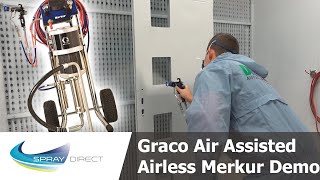 Graco Air Assisted Airless Merkur Demo  Theory Setup amp Spraying [upl. by Farica232]