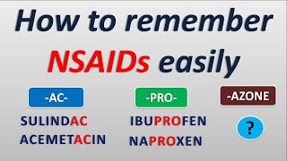 How to remember NSAIDs in easy way [upl. by Melissa]