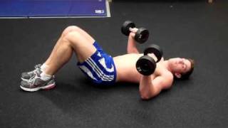 How To Dumbbell Floor Press [upl. by Froemming342]