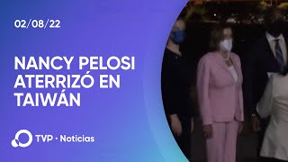 Máxima tensión entre EEUU y China Pelosi aterrizó en Taiwán [upl. by Atinahc]