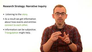 39 Research Strategy Narrative Inquiry [upl. by Leugar562]