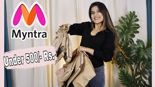 Myntra Haul  Winter wear Collection Under 500 Rs  Super Style Tips [upl. by Yngad]