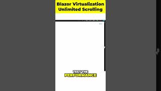 SHOCKING Blazor Virtualization TRUTH for Unlimited Data [upl. by Daniels]