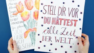 Einfache Schriftarten  für Lettering Anfänger [upl. by Worth783]