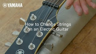 How to Change Strings on an Electric Guitar [upl. by Ahsataj383]