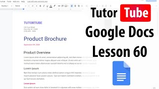 Google Docs Tutorial  Lesson 60  Column Break [upl. by Auberbach]