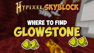 Where to find GLOWSTONE in Hypixel Skyblock [upl. by Aix]