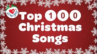 Top 100 Christmas Songs and Carols Playlist with Lyrics 🎅 Best Christmas Songs 🎄 [upl. by Enimsay]