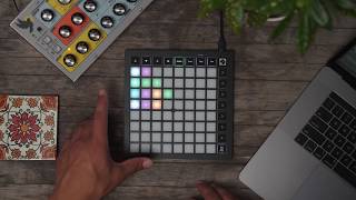 Clip and Scene  Launchpad Mini  Novation [upl. by Ellehcan]