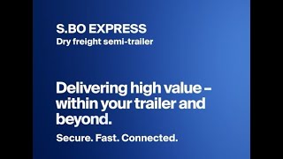 SBO EXPRESS Delivering high value  within your trailer and beyond [upl. by Yrekaz782]