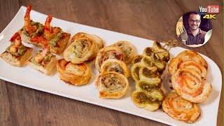 5 RECETTES DE FEUILLETÉS APÉRITIFS  APERO DE NOEL [upl. by Susi]