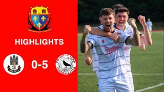 Caerleon 05 Cwmbrân Town  Gwent FA Senior cup  Quarter final highlights [upl. by Attirehs]