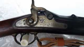 Springfield Model 1868 Trapdoor Rifle overview amp firing [upl. by Balling]