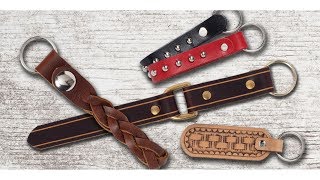 Four Creative Leather Keychain Projects [upl. by Perretta]