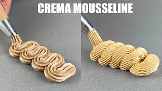 Crema Mousseline para rellenos y decoraciones  Mousseline Cream for fillings and decorations [upl. by Enelia200]