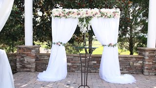 Easy DIY Flower Wedding Backdrop Tutorial [upl. by Halford844]