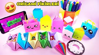 EVDE YAPABİLECEĞİN 10 HARİKA ORİGAMİ FİKRİ  OKULA DÖNÜŞ [upl. by Anaile]