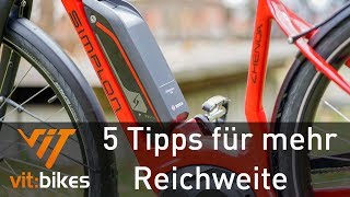 5 Tipps zum Akkusparen beim Ebike  vitbikesTV [upl. by Lanam223]