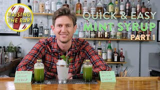 Quick amp Easy Mint Syrup Recipe for Cocktails Part 1  The Making [upl. by Katushka]