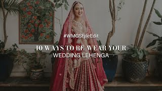 10 Ways to ReWear Your Wedding Lehenga WedMeGood [upl. by Zita625]