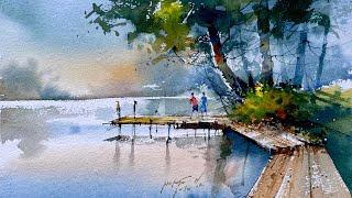 Landscape painting by Prakashan Puthur [upl. by Yearwood]