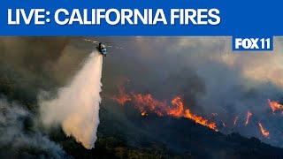 LA FIRES LIVE California fires today updates [upl. by Absa]