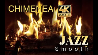 CHIMENEA 4k NAVIDEÑA con MÚSICA  4K FIREPLACE 🎄🎅🎄 🔥🔥🔥  SMOOTH JAZZ [upl. by Spancake751]