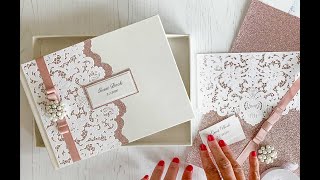 Luxury Wedding Guest Book To Make At Home  Personalised guest book [upl. by Center]