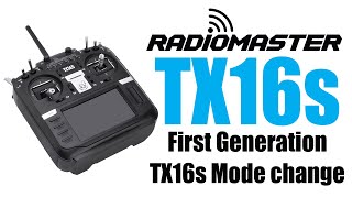 RadioMaster TX16s Mode 2 to Mode 1 Change Howto [upl. by Saint]