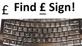 how to find pound sign £ on the keyboard [upl. by Emelina]