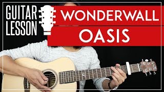 Wonderwall Guitar Tutorial  Oasis Guitar Lesson 🎸 Easy Chords  Guitar Cover [upl. by Einttirb853]