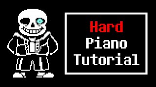 sans from Undertale  Piano Tutorial [upl. by Eceinwahs]