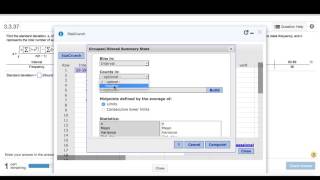 Standard Deviation of grouped data using Statcrunch [upl. by Nairahcaz]