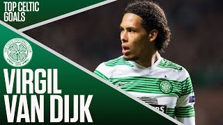 Virgil Van Dijk – Top Celtic Goals  Premier League amp Champions League Winner  SPFL [upl. by Fidelity834]