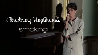 Audrey Hepburn Smoking  A Compilation [upl. by Volnay]