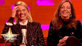 Margot Robbie Explains The Saying quotWere Not Here To Fck Spidersquot  The Graham Norton Show [upl. by Hughett]