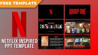 How to Make NETFLIX INSPIRED POWERPOINT Design Template  FREE TEMPLATE [upl. by Ennaitsirhc25]