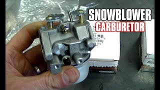 HOWTO Install A Snowblower Carburetor [upl. by Nickey]