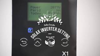 Solax Inverter setting check [upl. by Arbas]