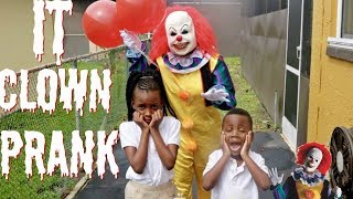 SCARY quotITquot CLOWN PRANK GONE WRONG [upl. by Nywnorb567]